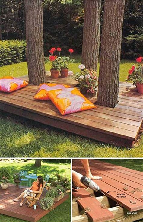 stunning  budget floating deck ideas   home