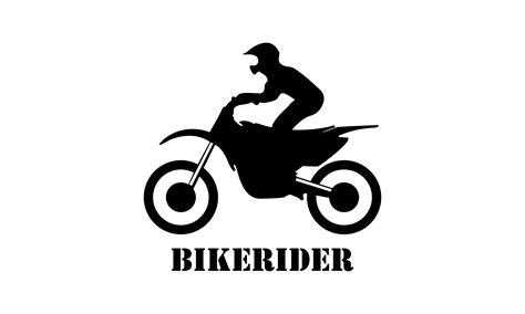 bike motorcycle rider logo design motorcycle logo vector