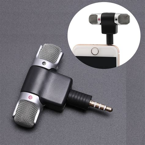 buy mini mm jack microphone stereo mic  recording mobile phone studio