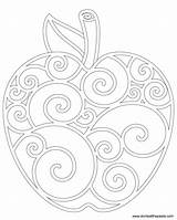Coloring Pages Apple Upon Once Colouring Color Adult Fall Printable Embroidery Patterns Sheets Donteatthepaste Silhouette Mandala Para Template Mosaic Craft sketch template