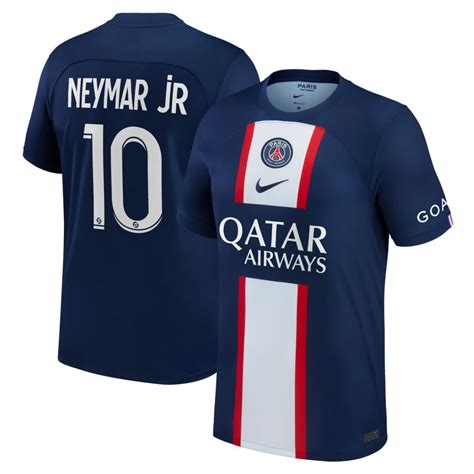 mens nike neymar jr blue paris saint germain  home replica player jersey touch