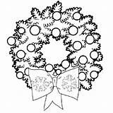 Wreath Coloring Christmas Pages Printable Clipart Sheets Ornaments Pretty Drawing Clip Book Color Holiday Merry Kids Print Religious Noel Getdrawings sketch template
