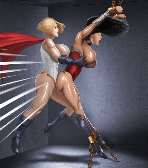 wonder woman and power girl rough treatment by kaihlan hentai foundry