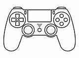 Ps4 Controllers Gamepad Manette Schéma Dualshock Icônes Contrôleurs Jeu sketch template