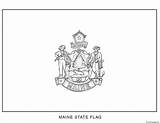 Maine Etats Unis Drapeau sketch template