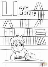 Coloring Library Pages Letter School Clifford Printable Drawing Template Dot Paper sketch template
