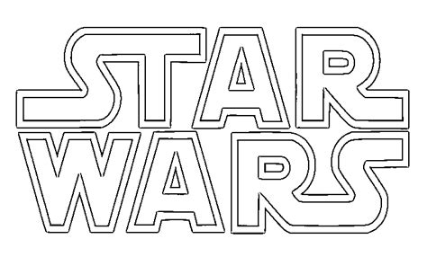 star wars logo coloring kids coloring kids