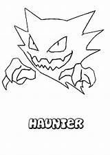Pokemon Coloring Pages Haunter Color Ghost Colorir Para Pokémon Printable Print Hellokids Getcolorings Online Coloringhome Only Related sketch template