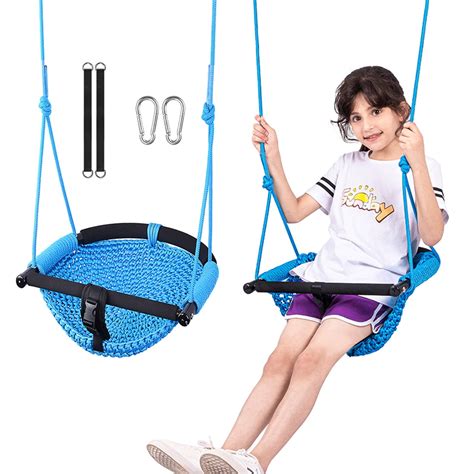 childrens swing pe kg bearing multi string adjustable ropes heavy duty seat  kids outdoor