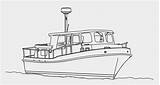 Tugboat Boats sketch template