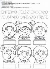 Emociones Actividades Preescolar Preescolares Sentimientos Seleccionar Español sketch template