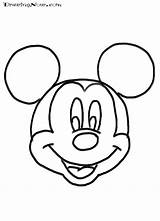 Mouse Mickey Coloring Face Print Small Pages Library Drawingnow Codes Insertion sketch template