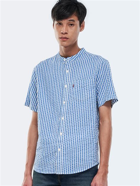buy levis mens short sleeve banded collar shirt levis official  store id