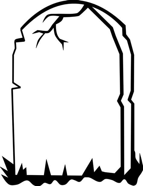 tombstone template clipart