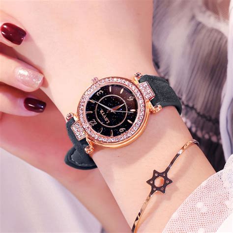 Lsvtr Women Clocks Big White Drill Wrist Watch Diamonds Quartz Watches