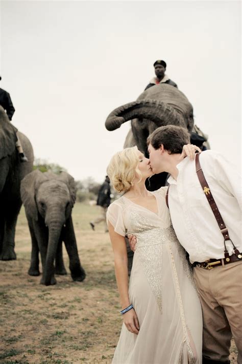 South African Safari Wedding With Elephants Popsugar Love And Sex Photo 23