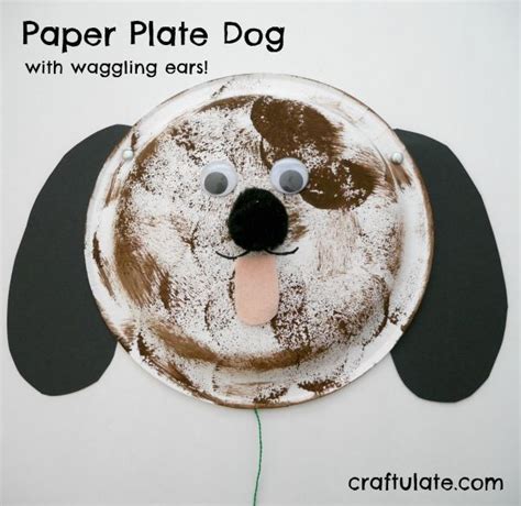 paper plate dog preschool arts crafts dog crafts paper plates