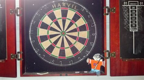 playing darts