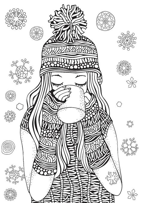 winter break coloring pages book  kids
