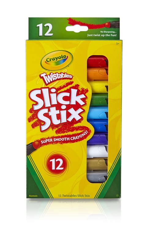 crayola twistables slick stix smooth crayons  count walmartcom