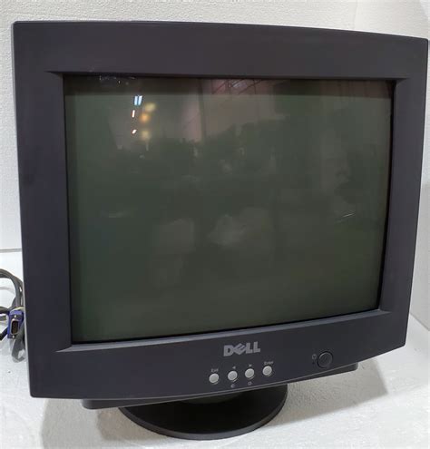 dell ea  vga crt vintage computer monitor   athz