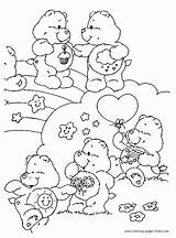 Coloring Pages Bears Care Bear Cartoon Color Printable Carebears Kids Own Book Back Sheets Party sketch template