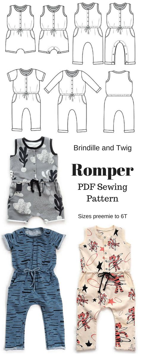 romper pattern    options