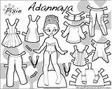 Paper Pixie Doll Dolls Coloring Pages Color Printable Sheets Kids Print Paperthinpersonas sketch template