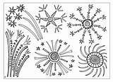 Fireworks Coloring Pages Happiness Celebrate Sheet Sparkler sketch template