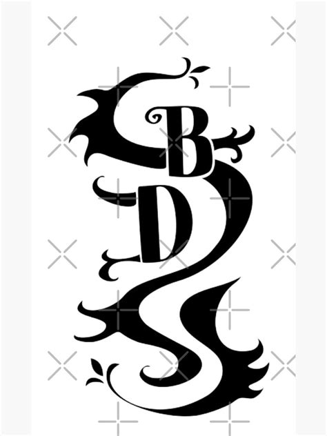 black dragon gang symbol tokyo revengers photographic print