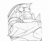 Alphonse Alchemist Fullmetal Elric Robot Coloring Pages sketch template