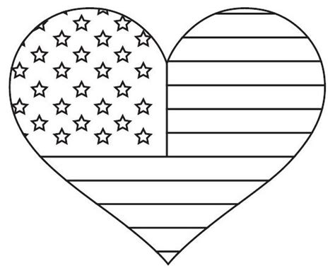 american flag coloring pages  coloringfoldercom heart coloring