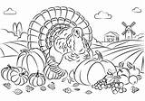Coloring Thanksgiving Turkey Ausmalen Erntedank sketch template