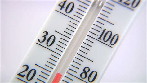 thermometer temperature rising stock footage video  shutterstock