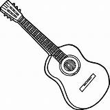 Guitar Coloring Pages Printable Cartoon Drawing Line Acoustic Easy Electric Rock Strings Adult Color Print Playing Latest Getdrawings Creative Intended sketch template