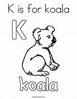 Coloring Koala Pages Bear Baby Oala Template Noodle Twisty Letter Print Color Brown Animal Hunt Going Cursive Tracing Printable Twistynoodle sketch template