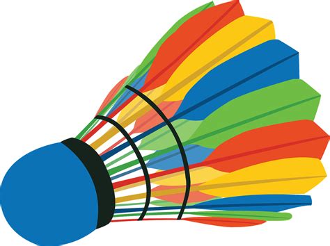 shuttlecock badminton sport royalty  vector graphic