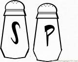 Pages Salt Pepper Coloring Template sketch template
