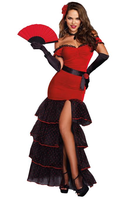 womens flamenco dancer costume