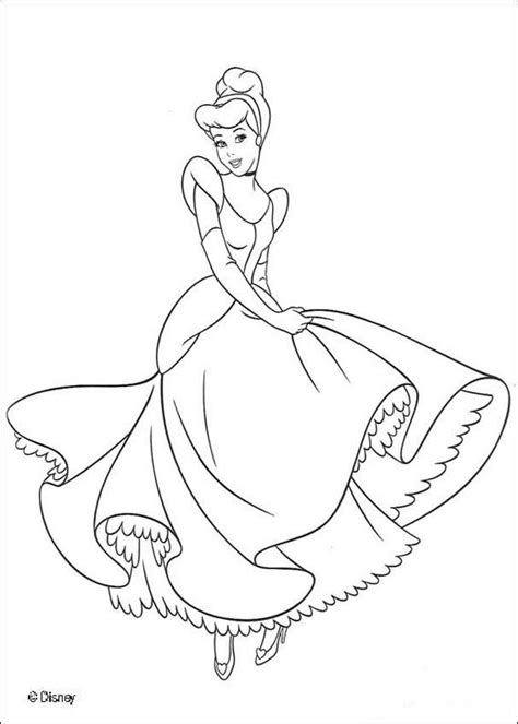 cinderella  dancing coloring pages hellokidscom