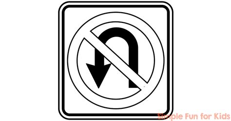 traffic signs coloring pages simple fun  kids