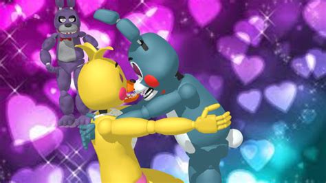 Toy Bonnie X Toy Chica Kiss To Ninidan By