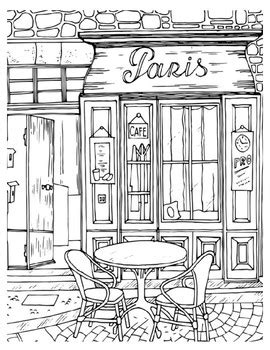 coloring book cafe  file include svg png eps dxf  svg