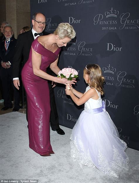 charlene of monaco attends princess grace awards daily mail online