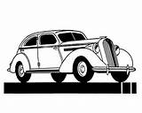 Vintage Adult Cars Coloring 1930 Book Automobiles Classic 1939 1929 1920 sketch template
