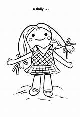 Coloring Pages Dolly Printable Getcolorings sketch template