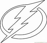 Tampa Lightning Nhl Coloringpages101 Flames Calgary sketch template