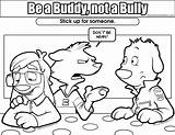 Coloring Bullying Anti Pages Library Sheet sketch template