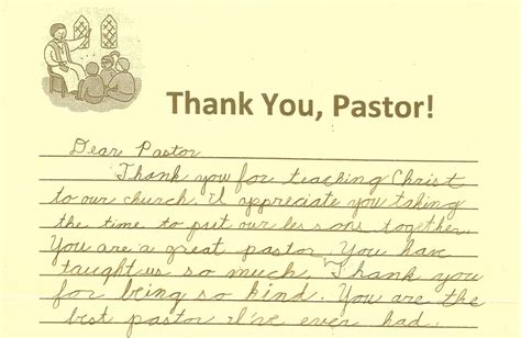 letter  appreciation  pastor sample templates