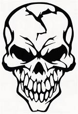Skull Evil Skeleton Skulls Cranium Clipartmag Graphics sketch template